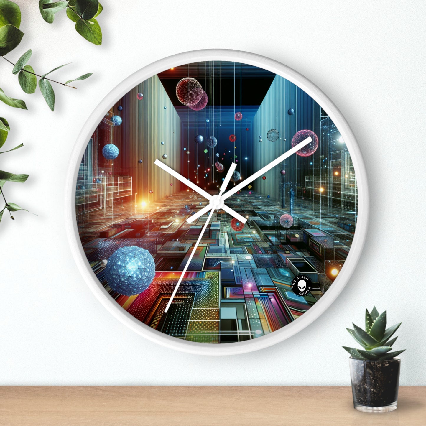 "Enchanted Oasis: A Virtual Reality Garden Experience" - The Alien Wall Clock Virtual Reality Art