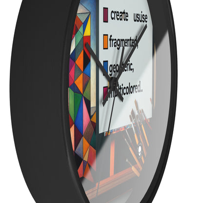 "Futuristic Metropolis: A Synthetic Cubism Cityscape" - The Alien Wall Clock Synthetic Cubism