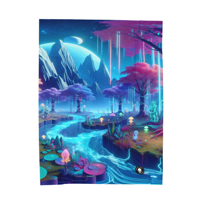 "Dreamscape Odyssey" - The Alien Velveteen Plush Blanket Virtual Reality Art