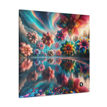 "Enchanted Waters: A Floral Dreamland" - The Alien Canva