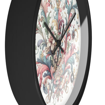 "Enchanted Elegance: A Rococo Garden Soirée" - The Alien Wall Clock Rococo