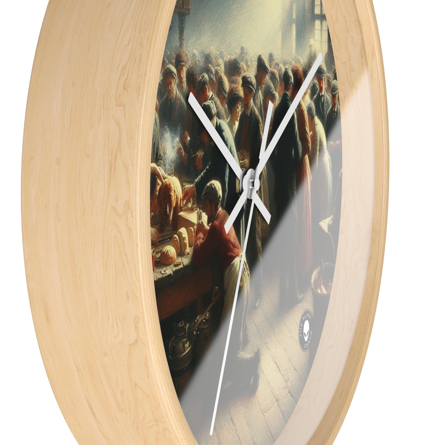 Title: "Conversations for Change" - The Alien Wall Clock Social Realism