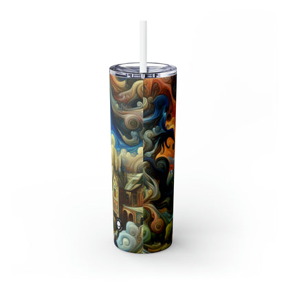 "Fusion of Aesthetics: Exploring Artistic Styles in Harmony" - The Alien Maars® Skinny Tumbler with Straw 20oz Stules