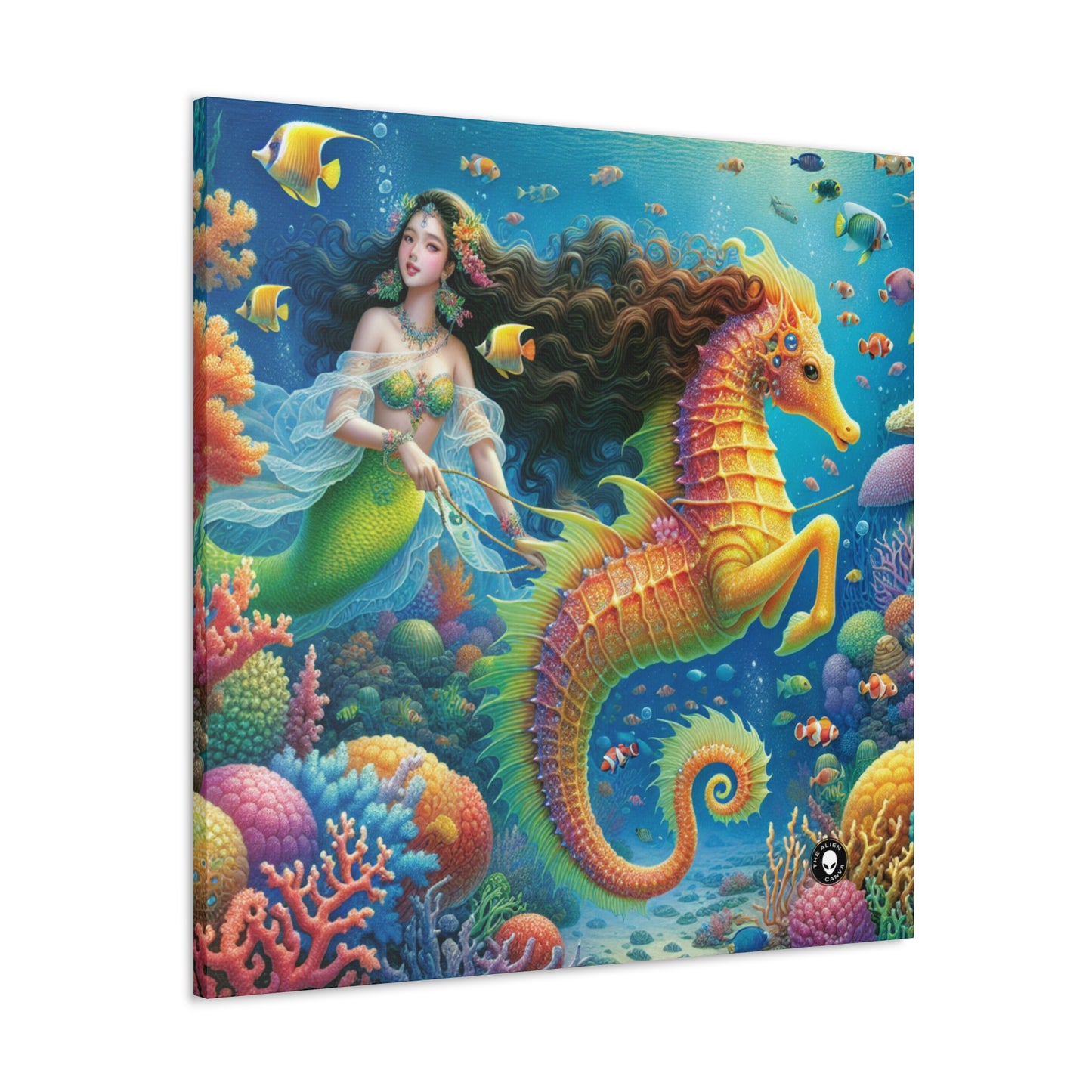 "Mermaid's Magical Coral Ride" - The Alien Canva