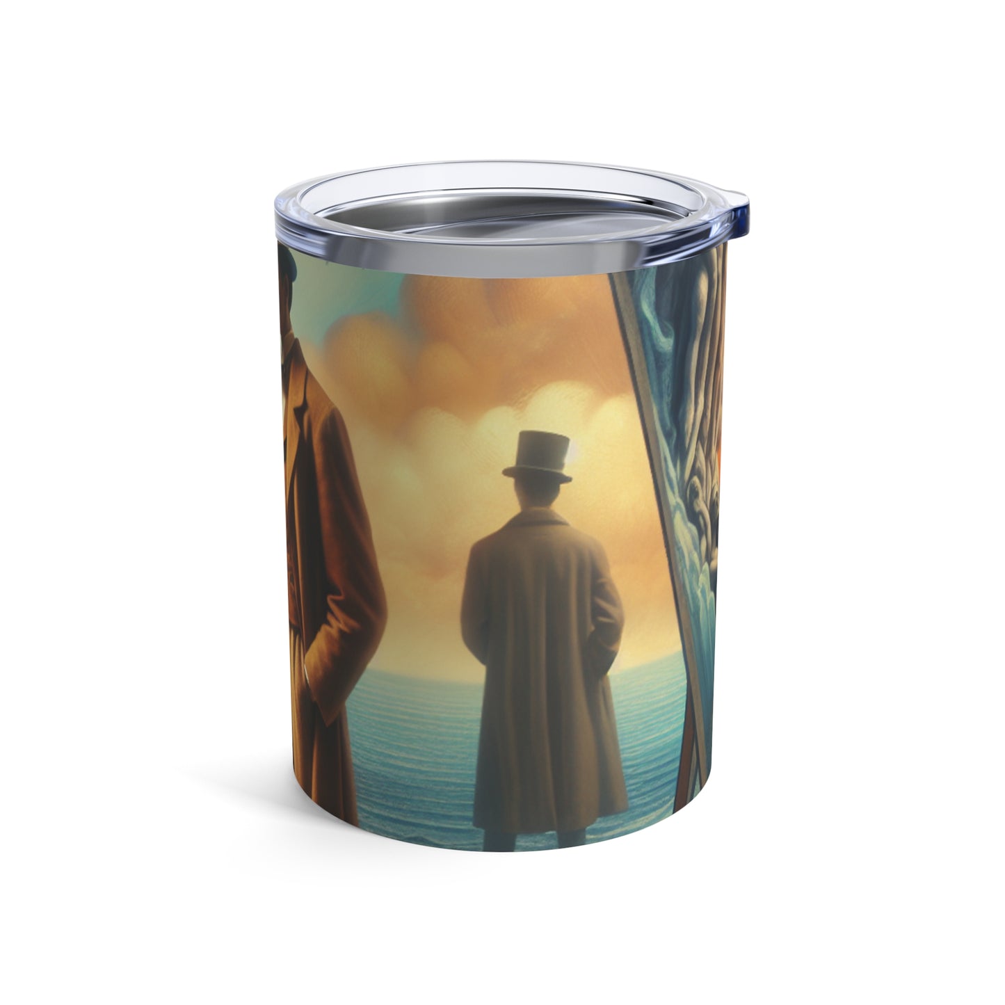 Whimsical Dreams: Defying Gravity in the Celestial Abyss - The Alien Tumbler 10oz Surrealism