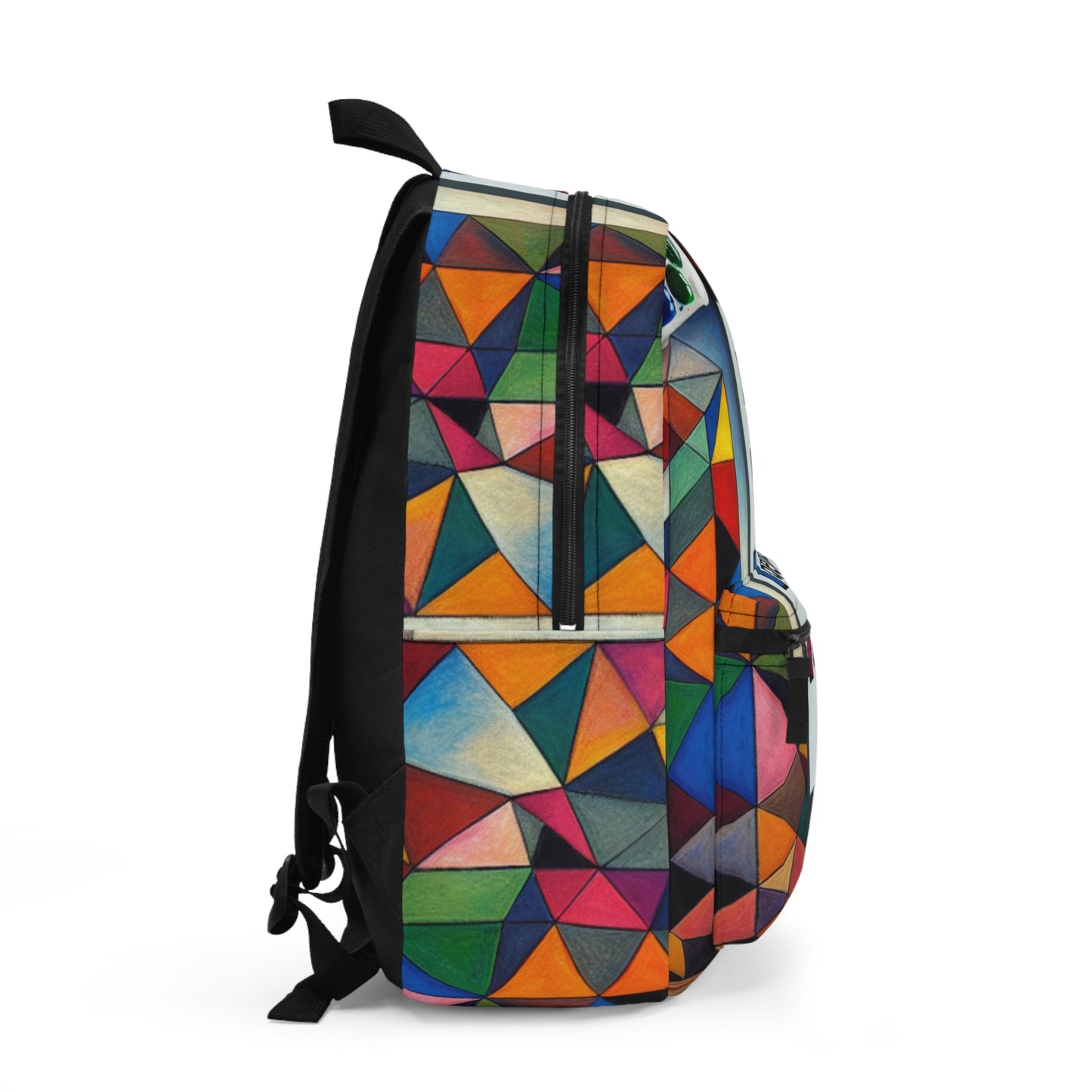 "Futuristic Metropolis: A Synthetic Cubism Cityscape" - The Alien Backpack Synthetic Cubism