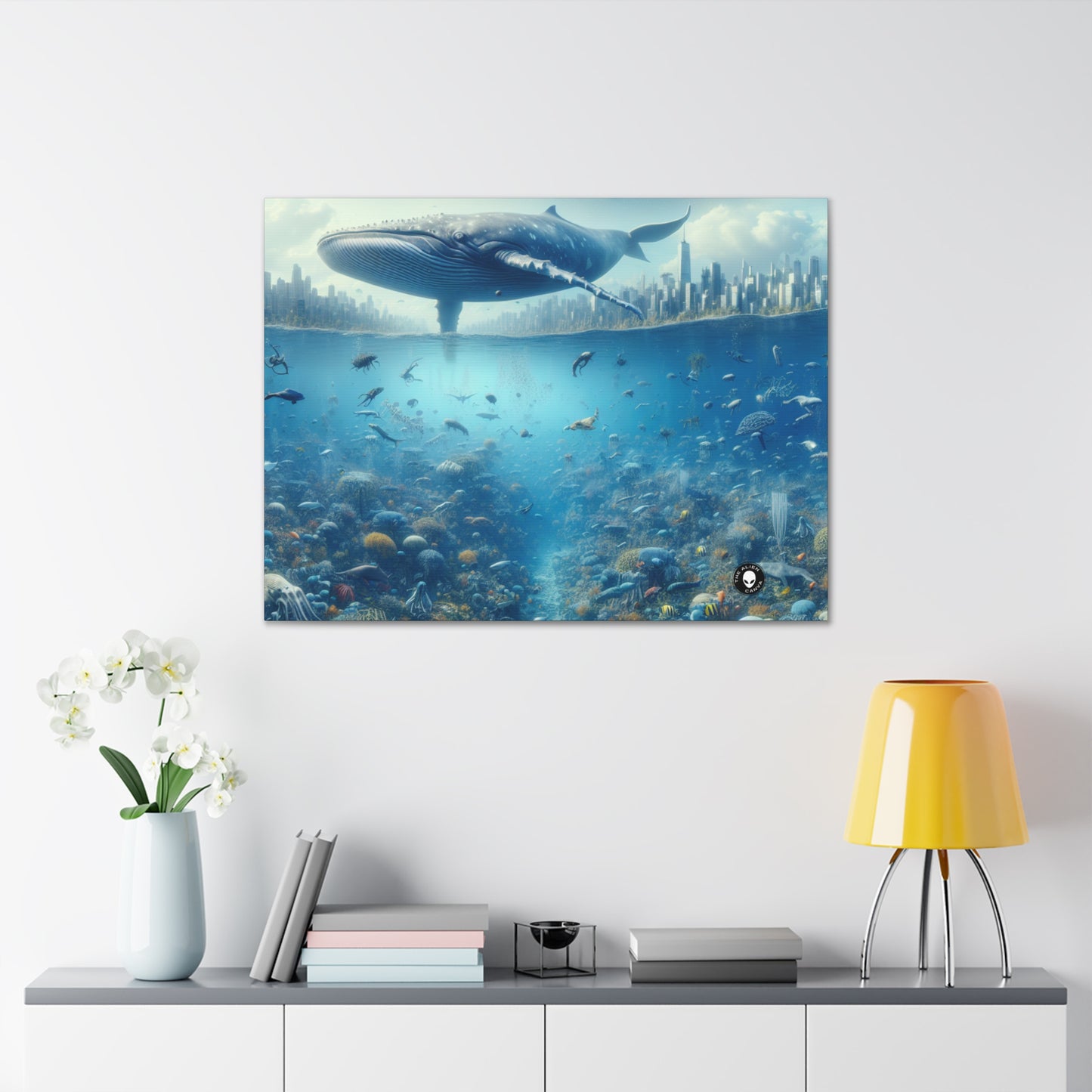 "Whale City: A Surreal Underwater Wonderland" - The Alien Canva