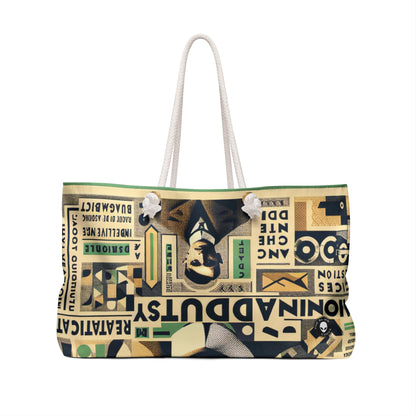 "Cacophony of Mundane Madness: A Dadaist Collage" - The Alien Weekender Bag Dadaism