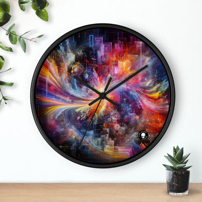 "Chromatic Sundown: Time-Lapse Sky Art" - The Alien Wall Clock Video Art