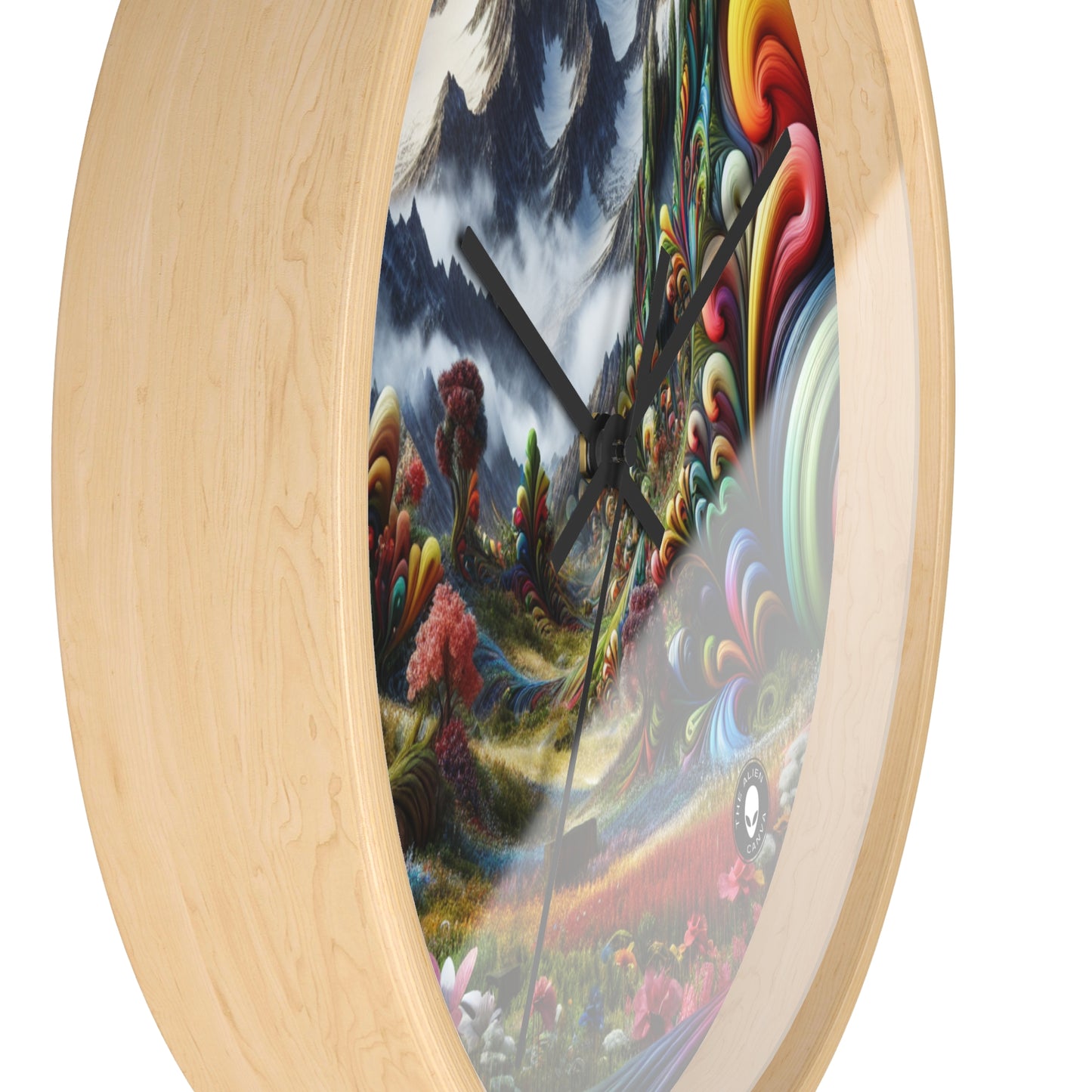 "Candy Mountains and Whimsical Valleys" - The Alien Wall Clock