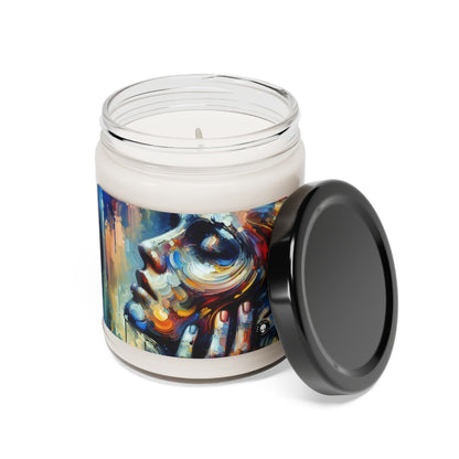"City Lights: A Neo-Expressionist Ode to Urban Chaos" - The Alien Scented Soy Candle 9oz Neo-Expressionism