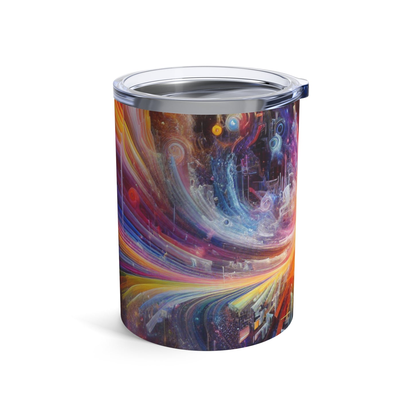 "Coucher de soleil chromatique : Time-Lapse Sky Art" - The Alien Tumbler 10oz Video Art