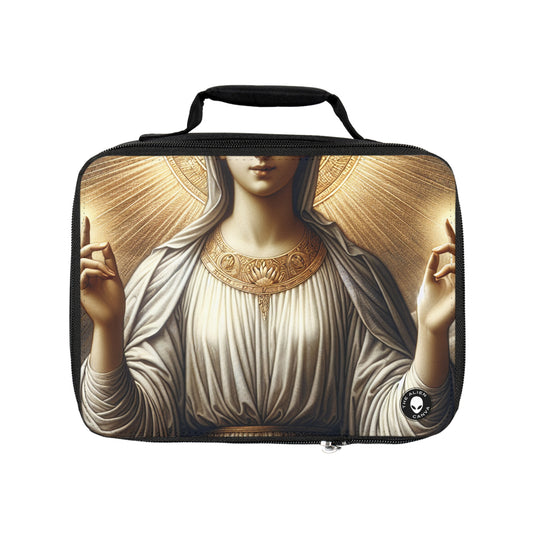 "La Virgen Radiante" - La Bolsa de Almuerzo Alienígena Arte Religioso