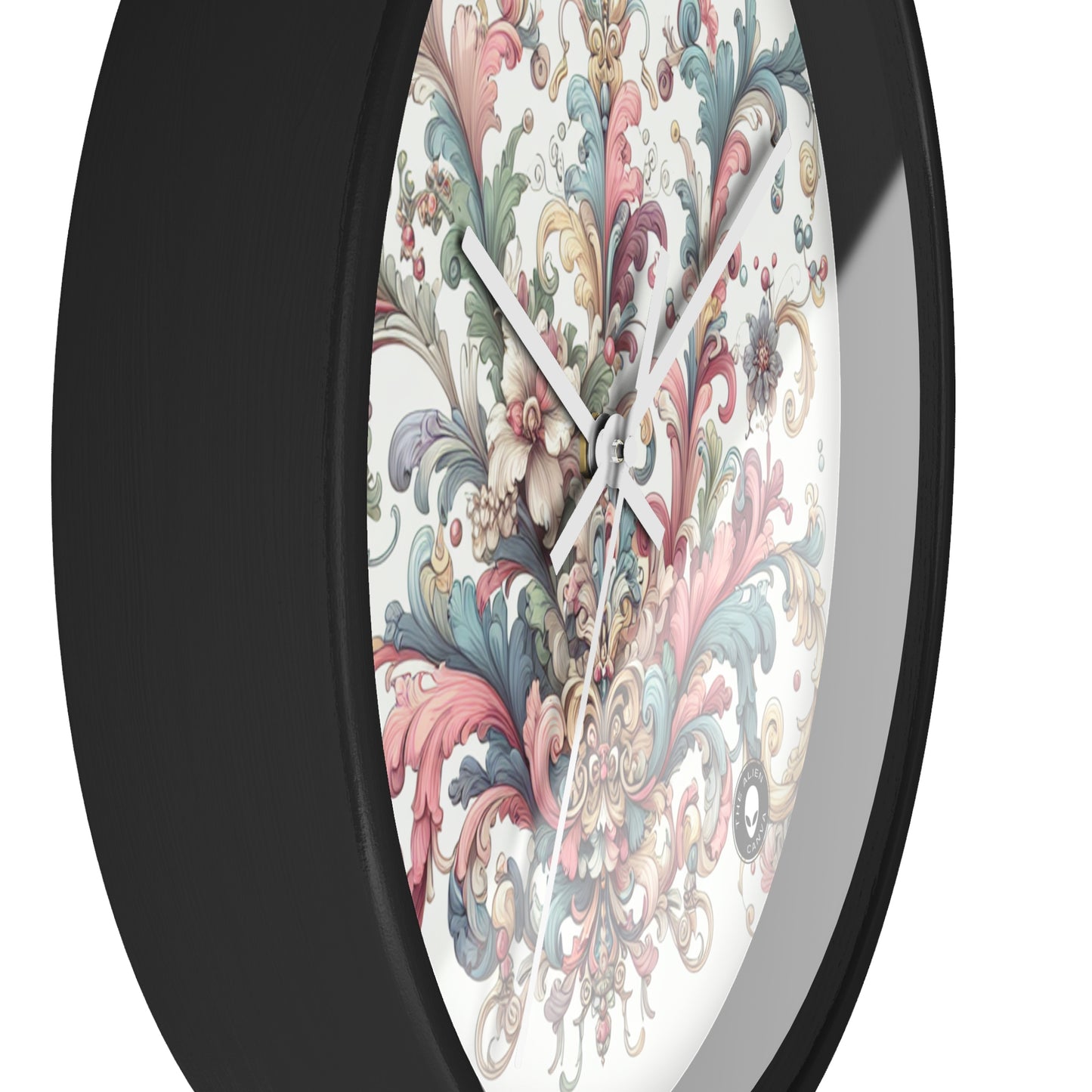 "Enchanted Elegance: A Rococo Garden Soirée" - The Alien Wall Clock Rococo