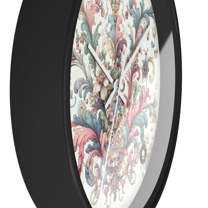 "Enchanted Elegance: A Rococo Garden Soirée" - The Alien Wall Clock Rococo