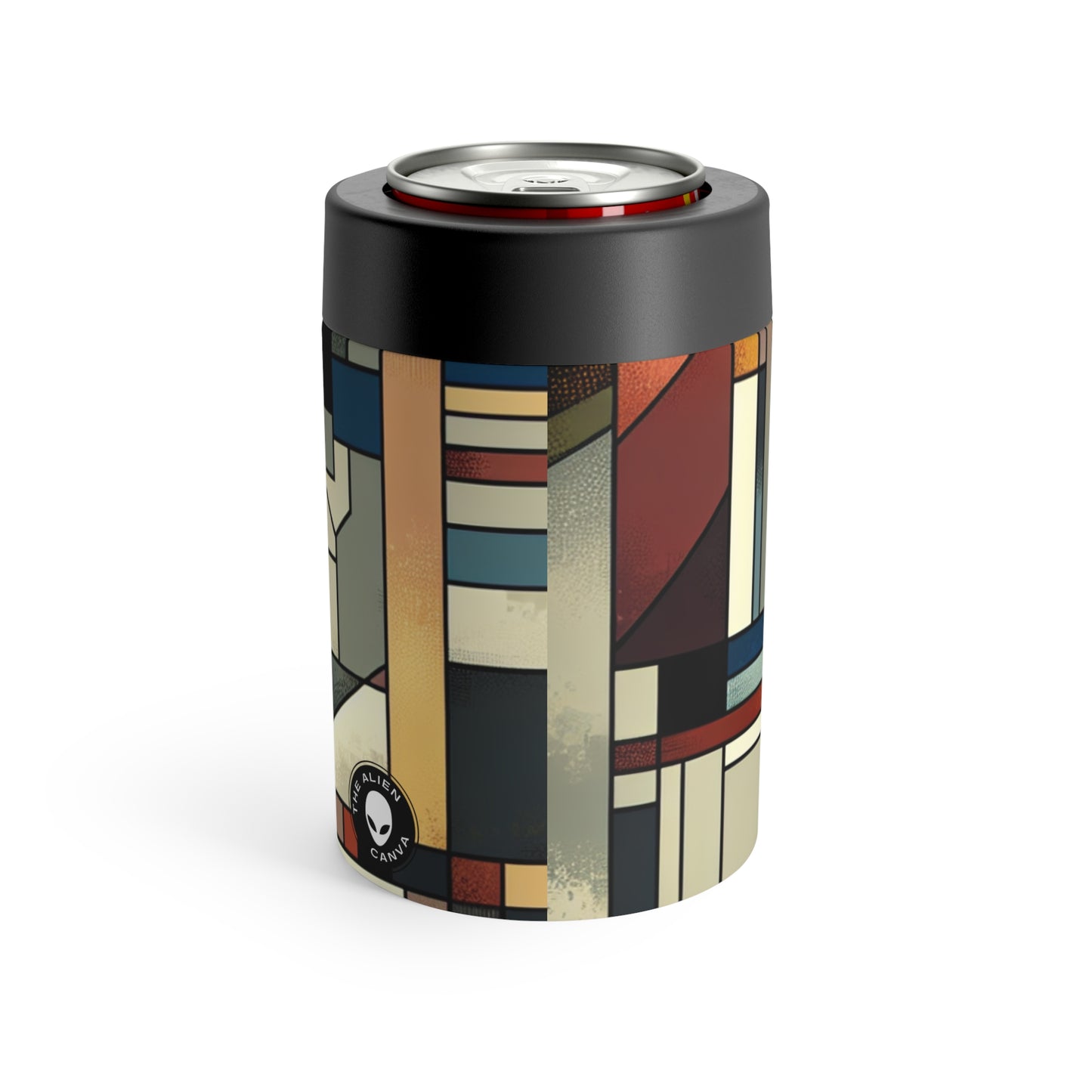 "Cubist Cityscape: Urban Energy" - The Alien Can Holder Synthetic Cubism