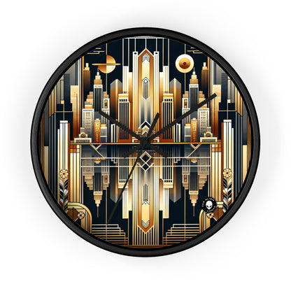 "Luxe Deco: Artistic Elegance at The Grand Hotel" - The Alien Wall Clock Art Deco