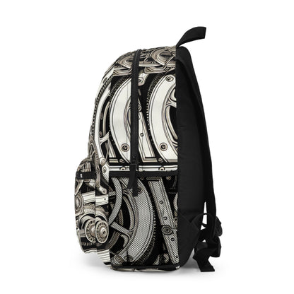 "Urban Precision: Modern City at Sunset" - The Alien Backpack Precisionism