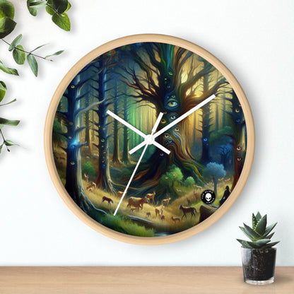 "Watchful Forest: The Trees with Eyes" - The Alien Wall Clock