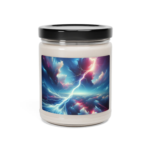 "Electricity In The Sky" - The Alien Scented Soy Candle 9oz Digital Art Style