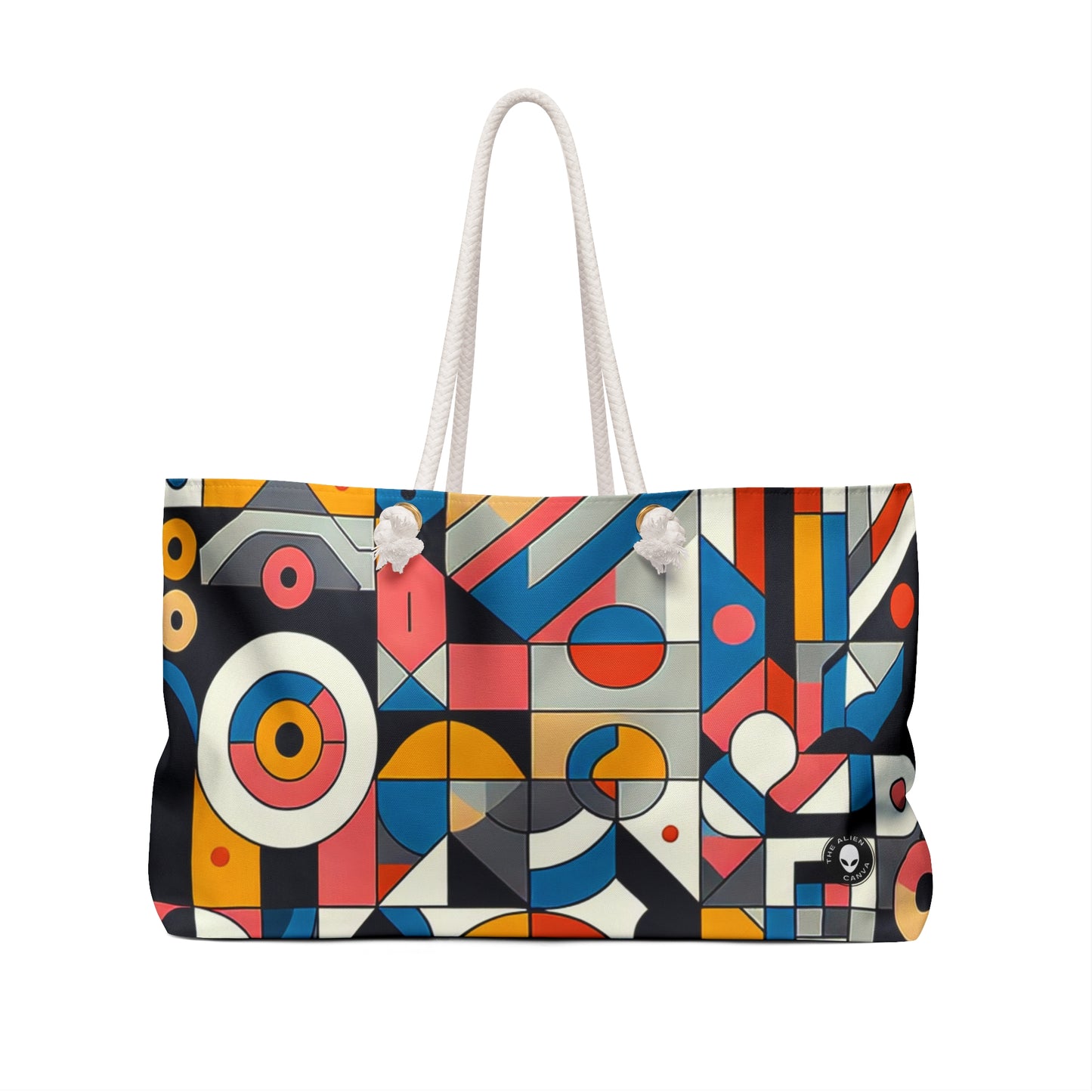 "Cityscape Ignited" - The Alien Weekender Bag Geometric Abstraction