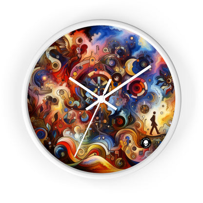 "Eternal Bloom and Fleeting Time" - The Alien Wall Clock Symbolism