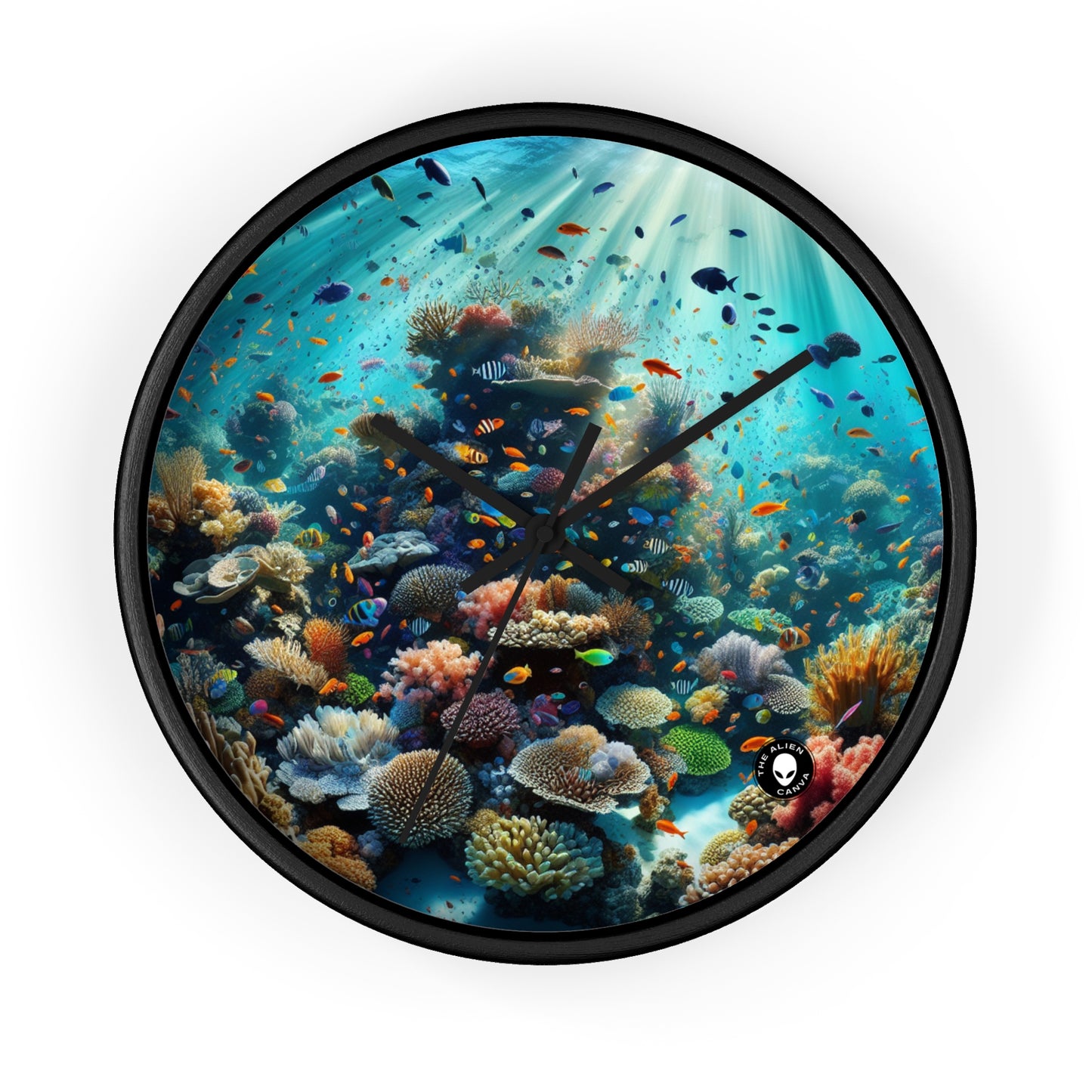 "Underwater Paradise: The Jewel of the Sea" - The Alien Wall Clock