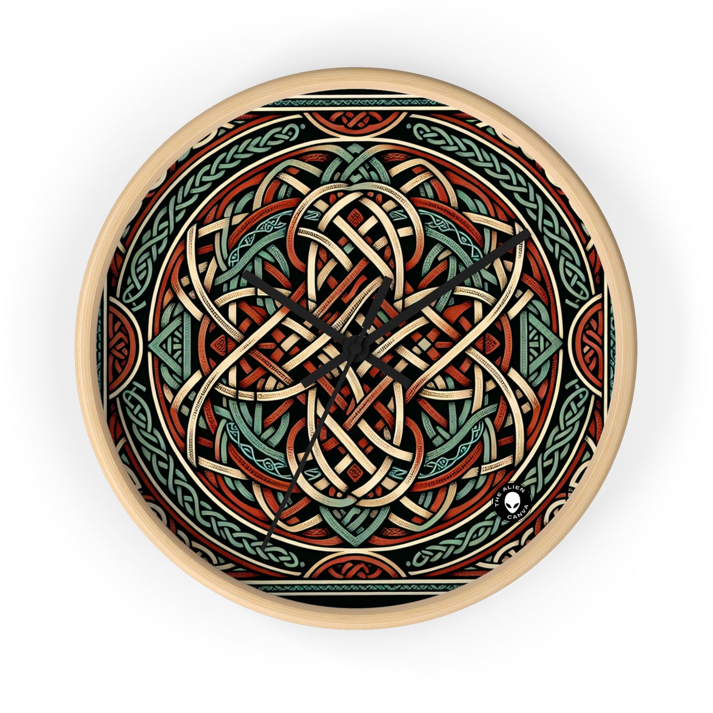 "Majesticiosa visión celta: una fascinante obra de arte inspirada en los acantilados de Moher" - The Alien Wall Clock Celtic Art