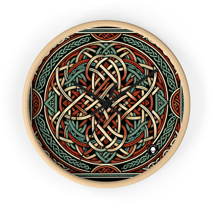 "Majesticiosa visión celta: una fascinante obra de arte inspirada en los acantilados de Moher" - The Alien Wall Clock Celtic Art