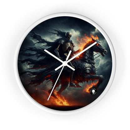 "Cavalry of the Night". - The Alien Wall Clock Gothic Art