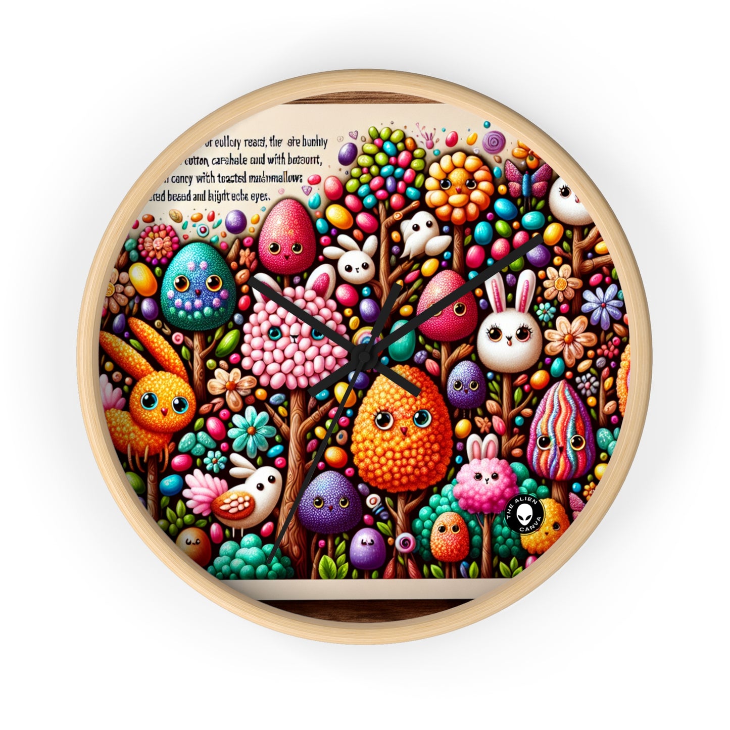 "Jellybean Forest Fantasy" - The Alien Wall Clock