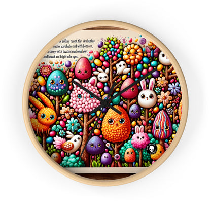 "Jellybean Forest Fantasy" - L'horloge murale extraterrestre