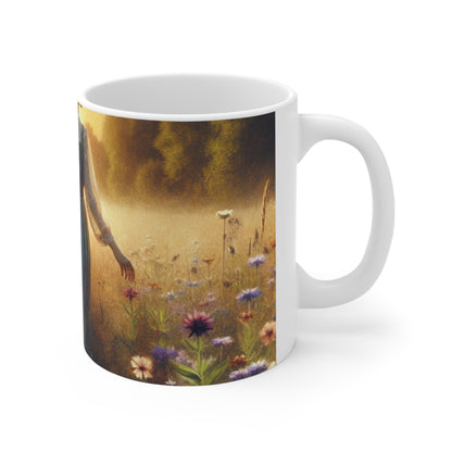 "Dulce Atardecer de Verano" - Taza de Cerámica The Alien 11oz Estilo Romanticismo