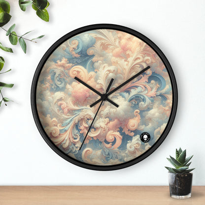 "Rococo Reverie : une scène de salle de bal luxueuse" - L'horloge murale Alien Rococo