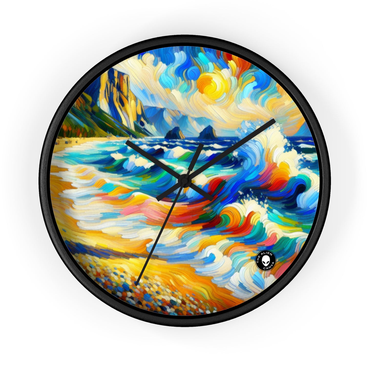 "Le Rivage Fauviste" - L'Horloge Murale Alien Fauvisme