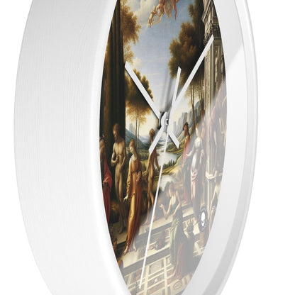 "El renacimiento de una ciudad: combinación de elegancia clásica con energía urbana moderna" - The Alien Wall Clock Renaissance Art