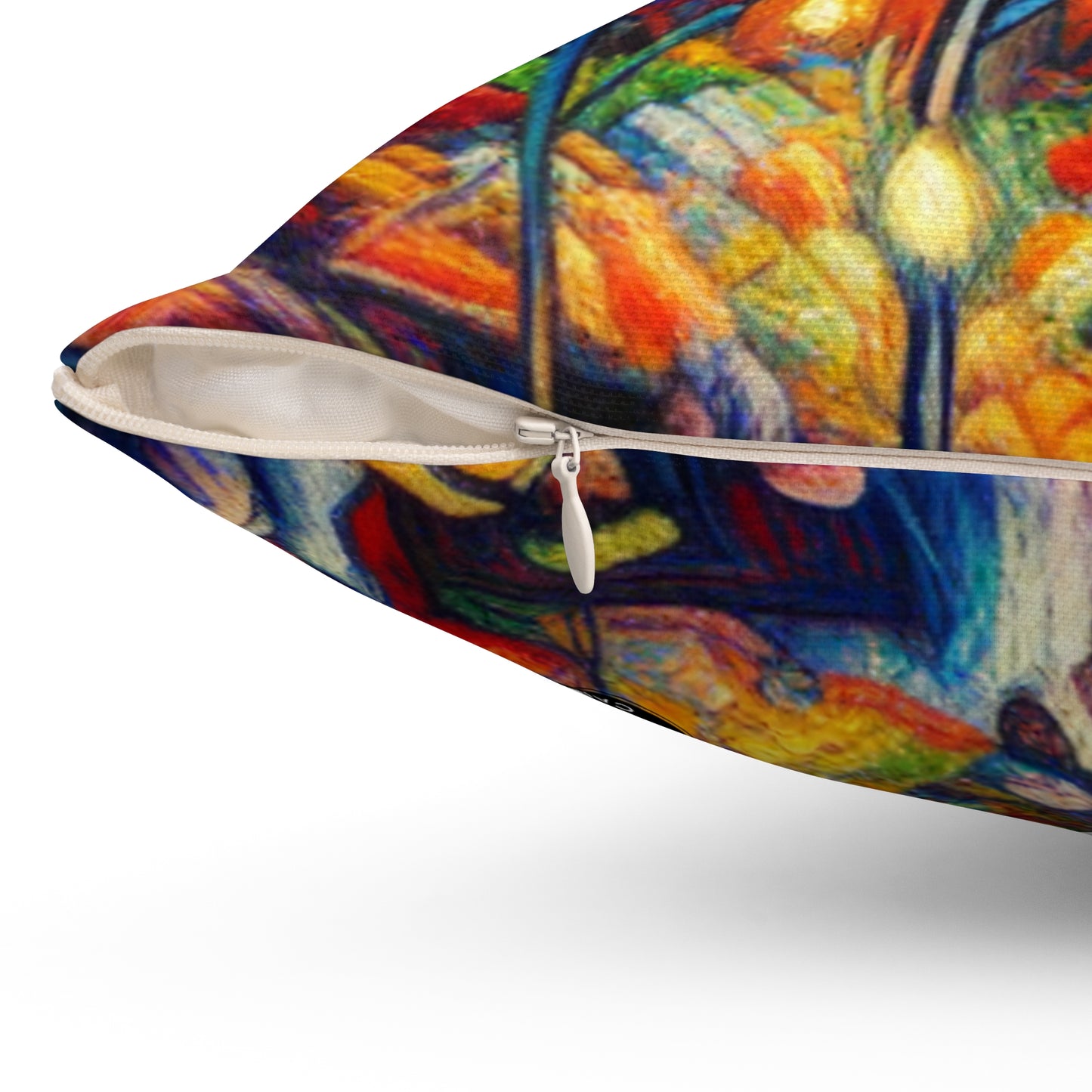 "Jungle Fauvism"- The Alien Spun Polyester Square Pillow Fauvism