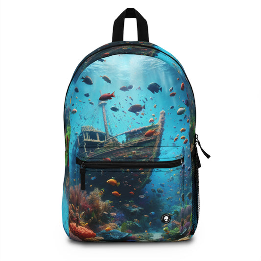 "Sunken Splendor: Colorful Fish and Coral Reef" - The Alien Backpack