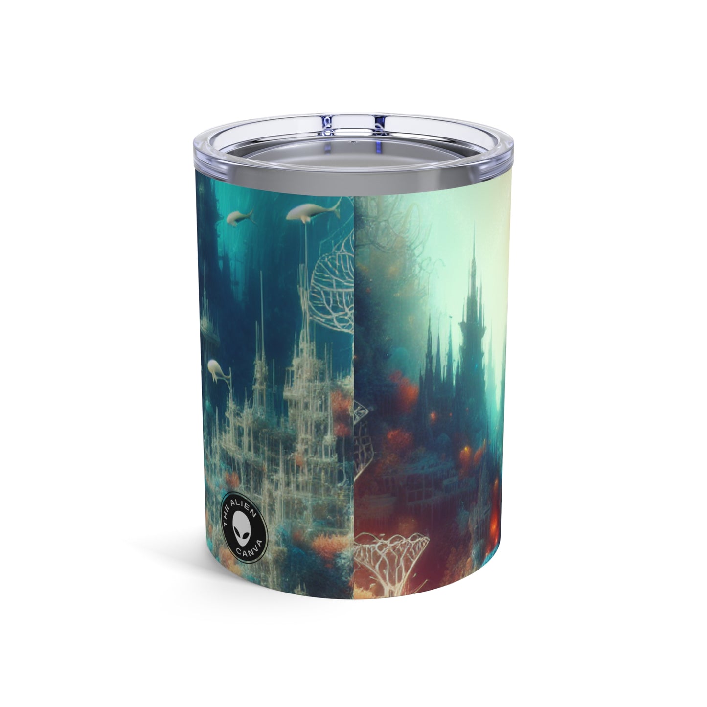 « Paysage de rêve sous-marin » – Le verre Alien 10 oz