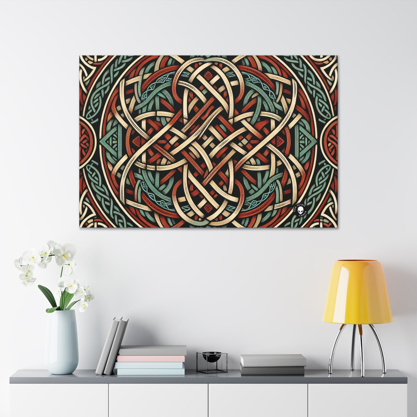 "Majestic Celtic Vision: una fascinante obra de arte inspirada en los acantilados de Moher" - The Alien Canva Celtic Art