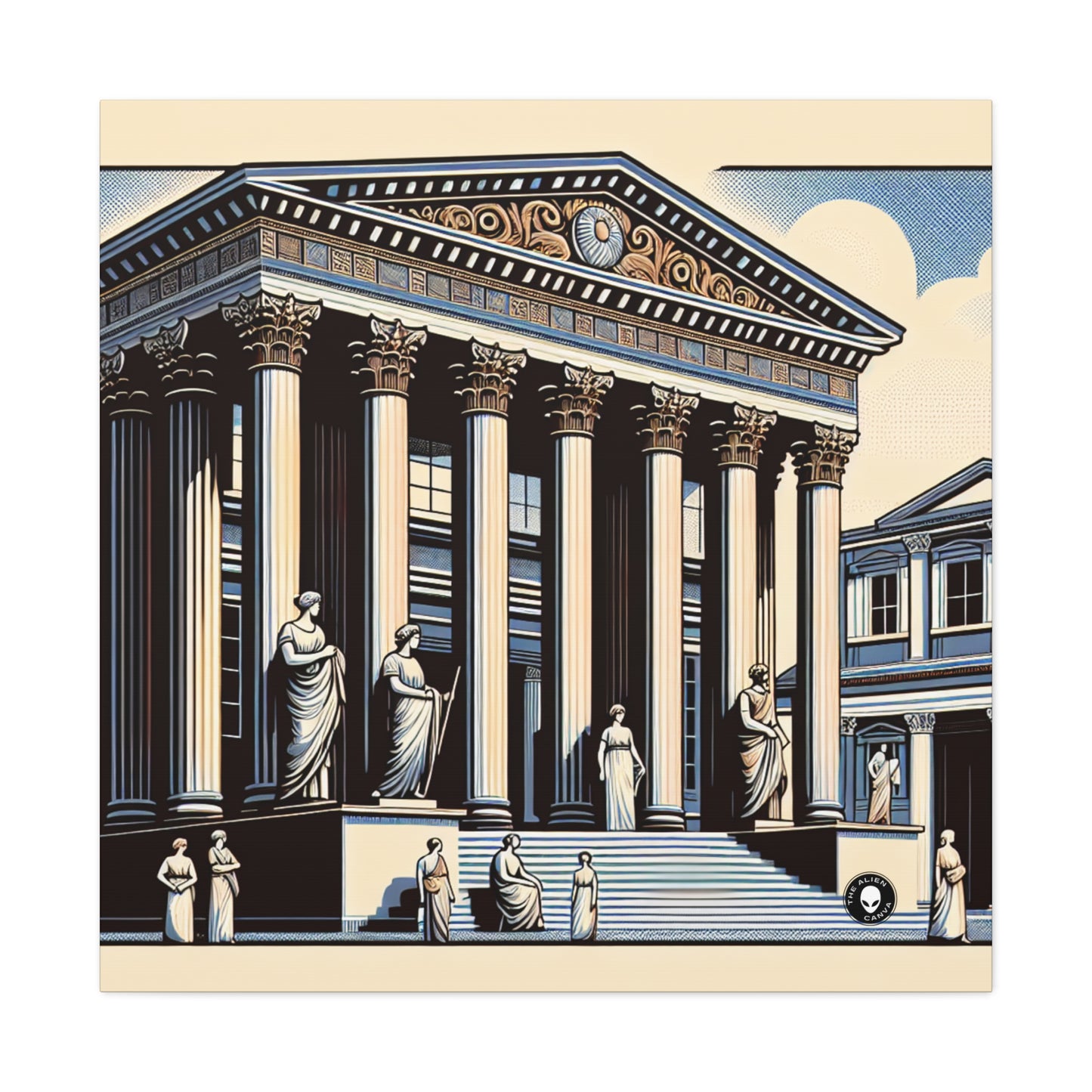 "Neoclassical Urban Elegance" - The Alien Canva Neoclassicism