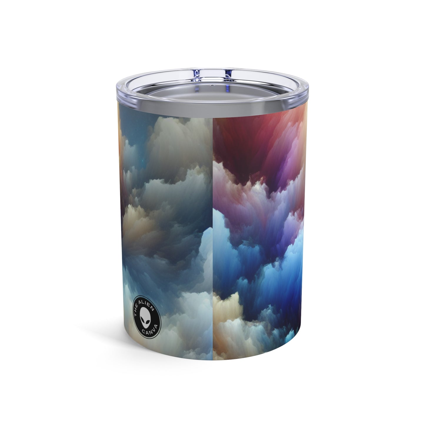 "Rainbow Cloudscape: A Surreal Watercolor Dream" - The Alien Tumbler 10oz