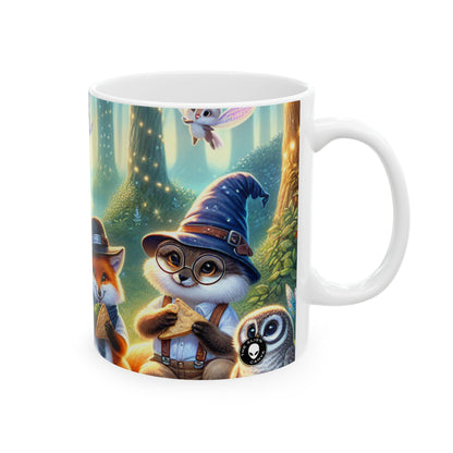 « Chapeau bas dans la forêt enchantée » – Tasse en céramique Alien 11 oz