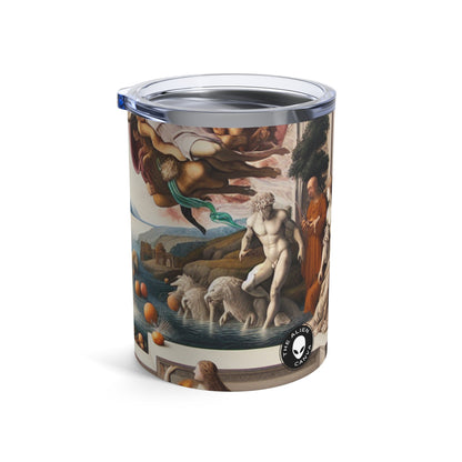 "Divine Enlightenment: A Renaissance Mythological Masterpiece" - The Alien Tumbler 10oz Renaissance