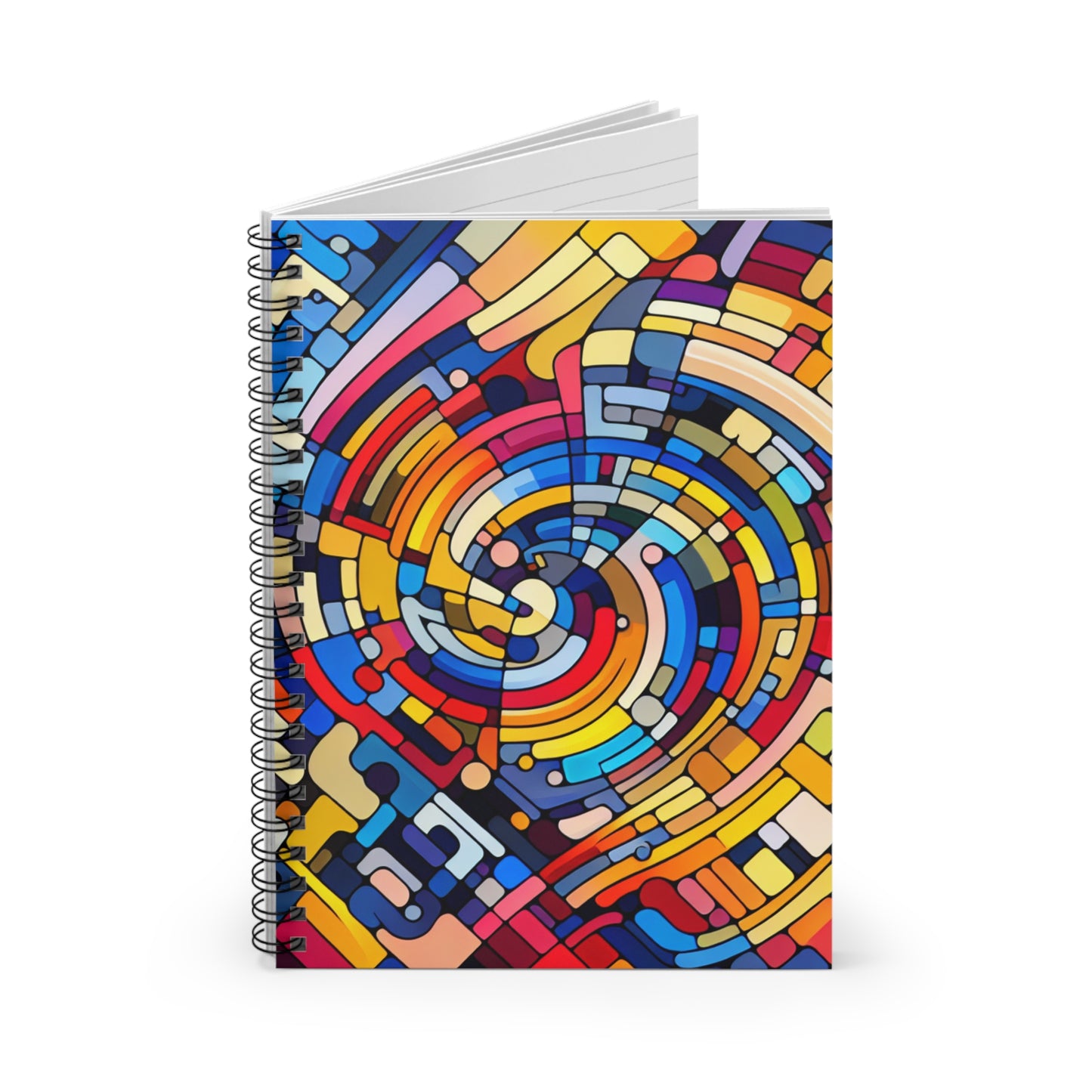 "Posibilidades infinitas" - Cuaderno de espiral The Alien (línea reglada) Estilo de arte abstracto