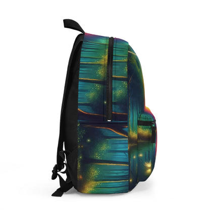 "Dusk Enchantment: A Magical Forest Scene" - The Alien Backpack