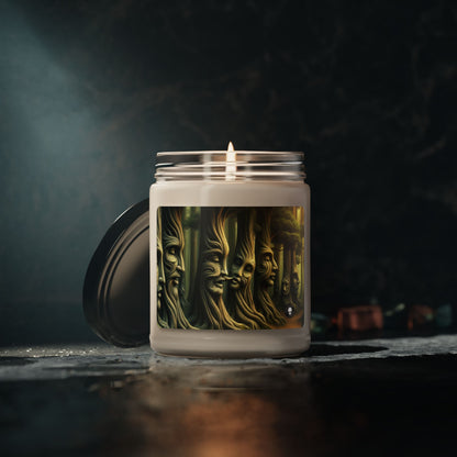 « Whispering Trees : Les secrets de la forêt mystique » – Bougie parfumée au soja Alien 9oz