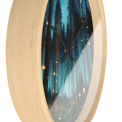 "Twilight Enchantment: Firefly Forest" - The Alien Wall Clock