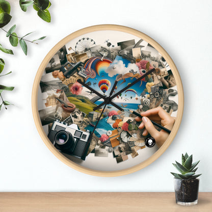 "NatureTech Metropolis: A Vision of Harmonious Coexistence" - The Alien Wall Clock Photomontage