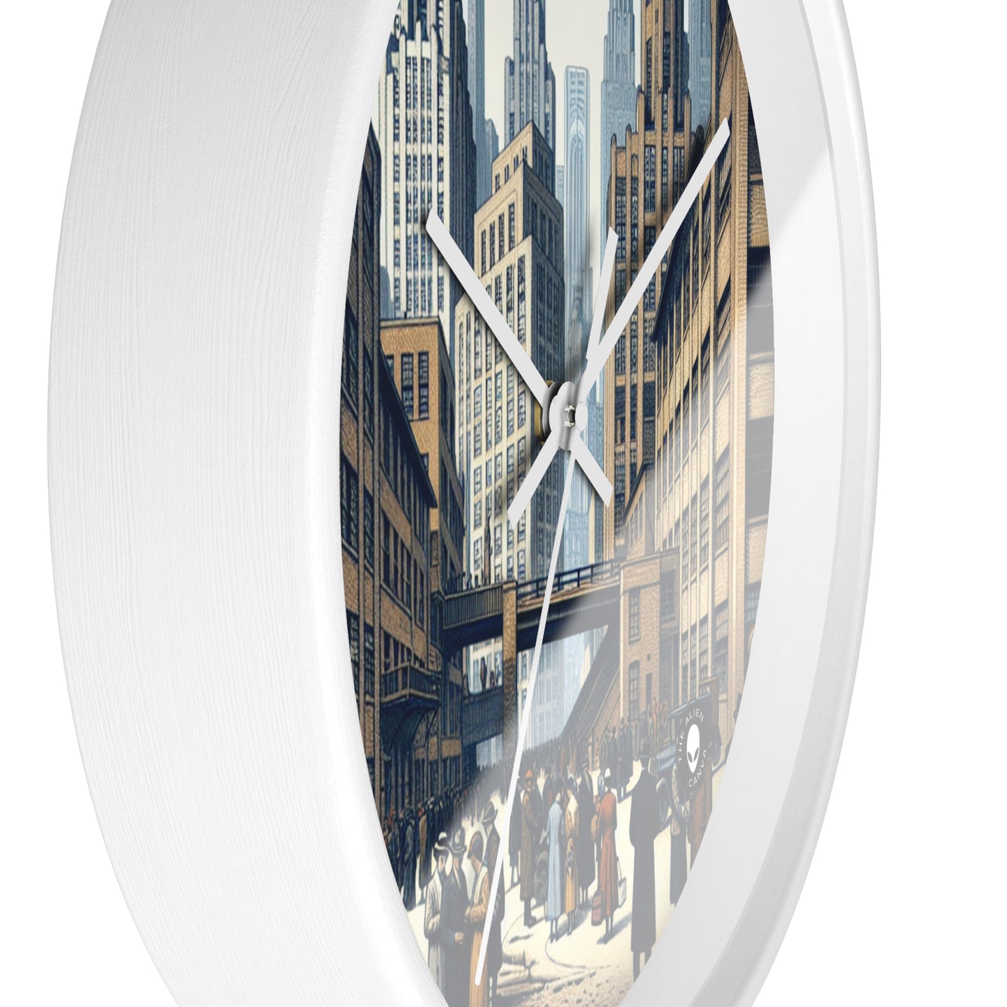 "Urban Geometry: A Modern Cityscape in New Objectivity" - The Alien Wall Clock New Objectivity